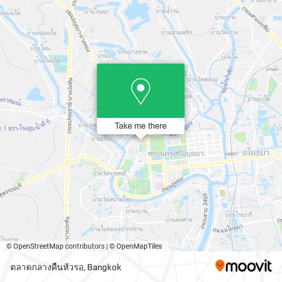 ตลาดกลางคืนหัวรอ map