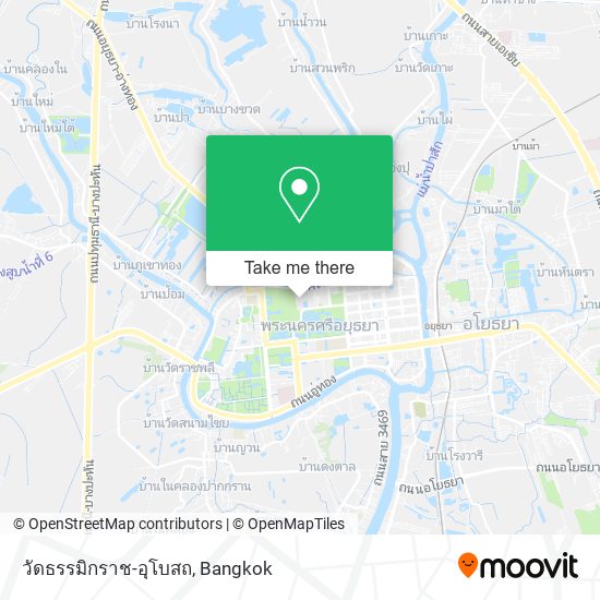 วัดธรรมิกราช-อุโบสถ map