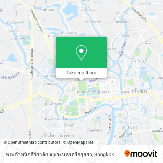 พระตําหนักสิริยาลัย จ.พระนครศรีอยุธยา map
