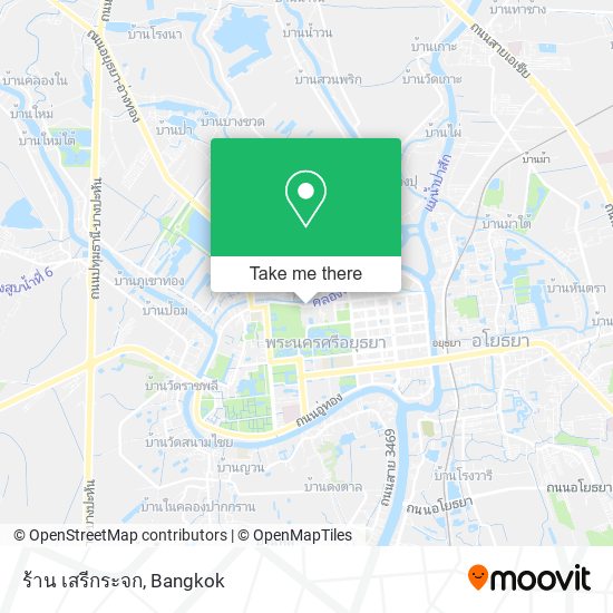 ร้าน เสรีกระจก map