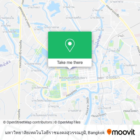 มหาวิทยาลัยเทคโนโลยีราชมงคลสุวรรณภูมิ map