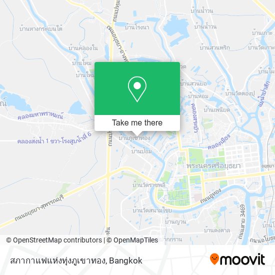 สภากาแฟแห่งทุ่งภูเขาทอง map