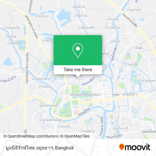 มูลนิธิรักษ์ไทย อยุธยาฯ map