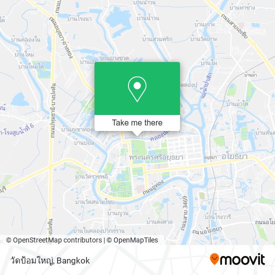 วัดป้อมใหญ่ map