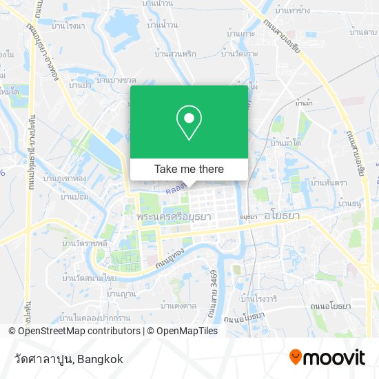 วัดศาลาปูน map