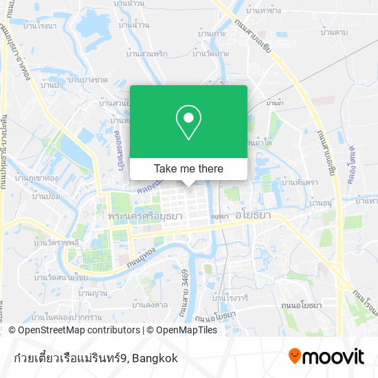 ก๋วยเตี๋ยวเรือแม่รินทร์9 map