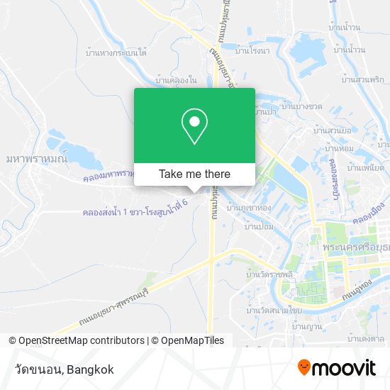 วัดขนอน map