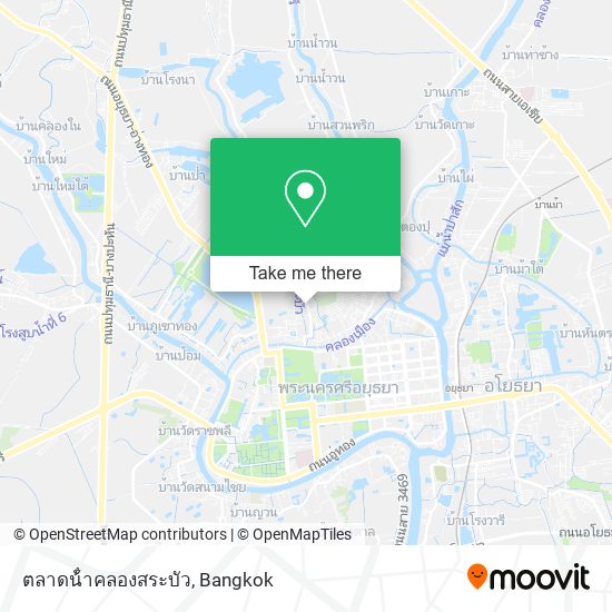 ตลาดน้ําคลองสระบัว map