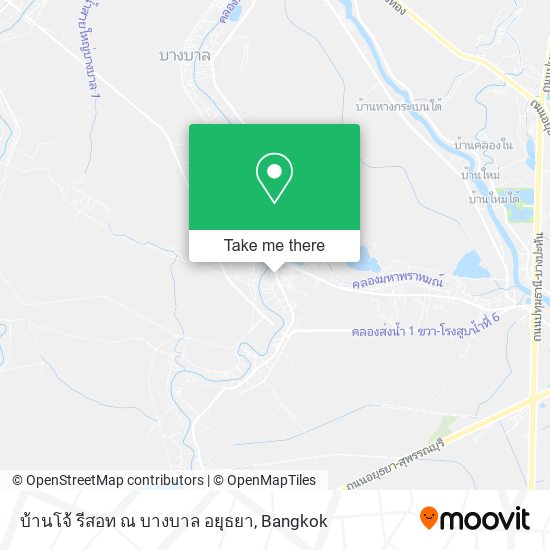 บ้านโจ้ รีสอท ณ บางบาล อยุธยา map