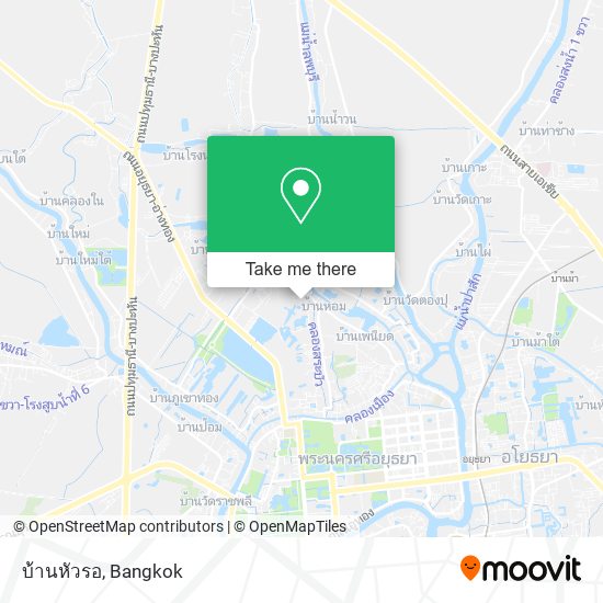 บ้านหัวรอ map