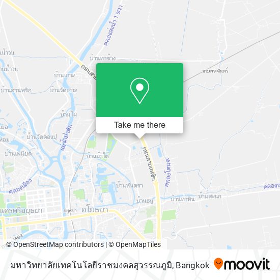 มหาวิทยาลัยเทคโนโลยีราชมงคลสุวรรณภูมิ map