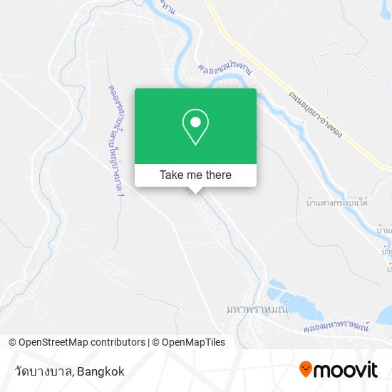 วัดบางบาล map