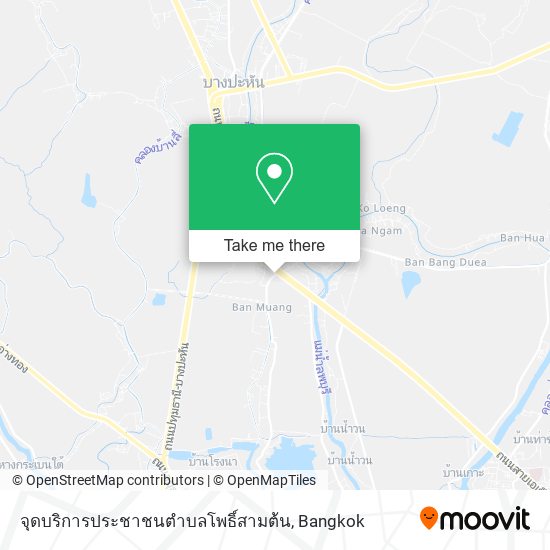 จุดบริการประชาชนตําบลโพธิ์สามต้น map