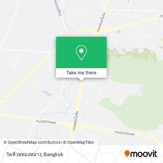 วัดห้วยทองหลาง map