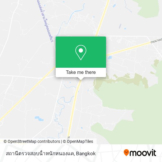 สถานีตรวจสอบน้ําหนักหนองแค map