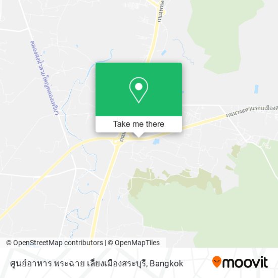 ศูนย์อาหาร พระฉาย เลี่ยงเมืองสระบุรี map