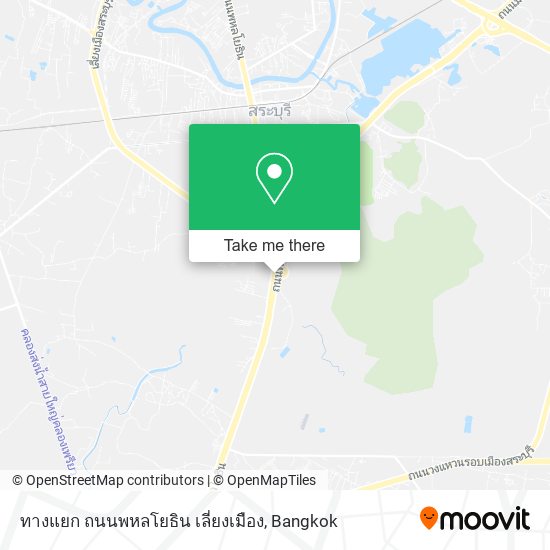 ทางแยก ถนนพหลโยธิน เลี่ยงเมือง map