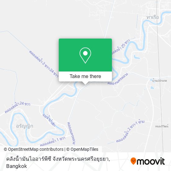 คลังน้ํามันไออาร์พีซี จังหวัดพระนครศรีอยุธยา map