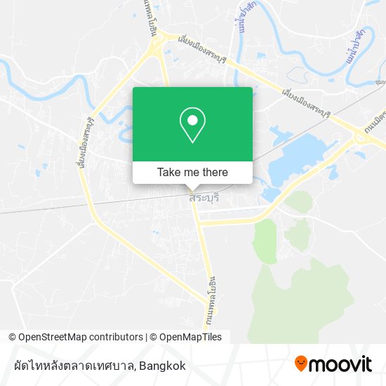 ผัดไทหลังตลาดเทศบาล map