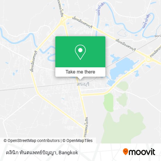 คลินิก ทันตแพทย์ปัญญา map