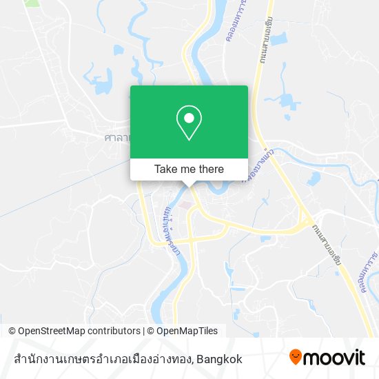 สํานักงานเกษตรอําเภอเมืองอ่างทอง map