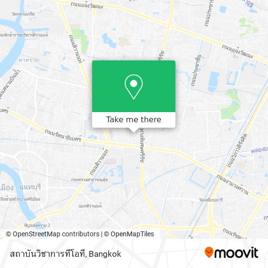 สถาบันวิชาการทีโอที map