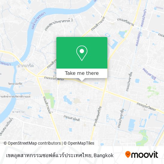 เขตอุตสาหกรรมซอฟต์แวร์ประเทศไทย map