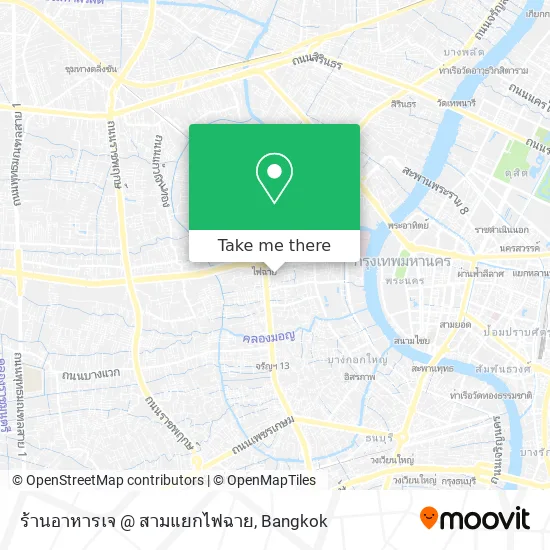 ร้านอาหารเจ @ สามแยกไฟฉาย map