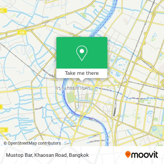 Mustop Bar, Khaosan Road map