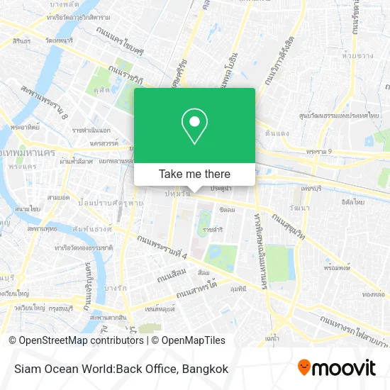 Siam Ocean World:Back Office map