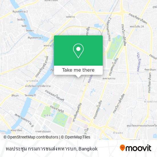 หอประชุม กรมการขนส่งทหารบก map