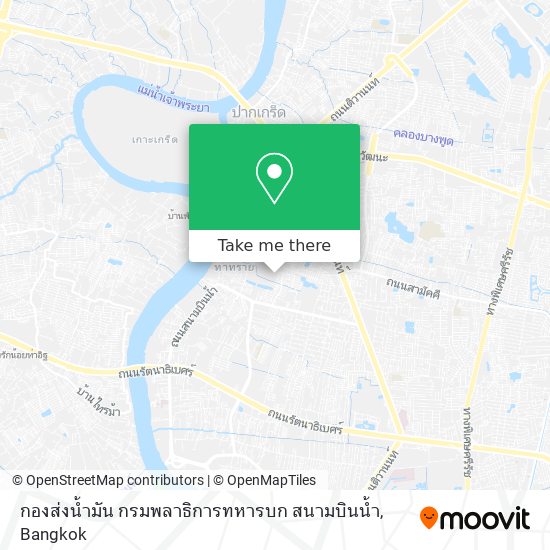 กองส่งน้ำมัน กรมพลาธิการทหารบก สนามบินน้ำ map