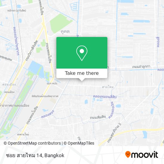 ซอย สายไหม 14 map