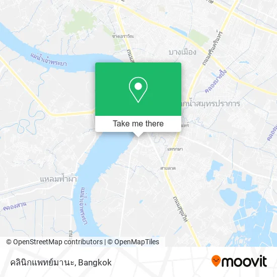 คลินิกแพทย์มานะ map