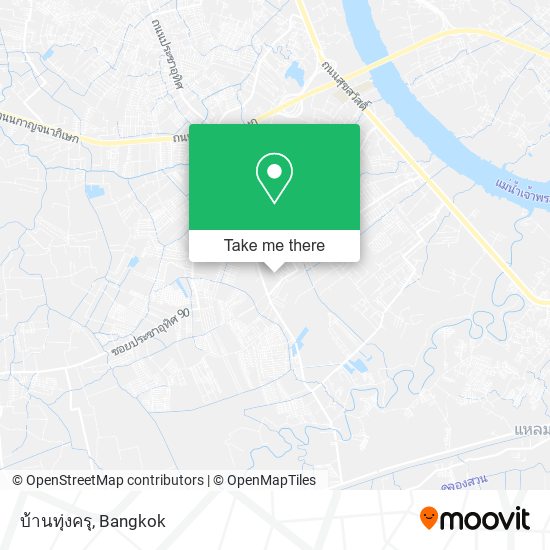 บ้านทุ่งครุ map