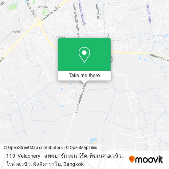 119, Velachery - แทมบารัม เมน โร้ด, พิฆเนศ อเวนิว, โรส อเวนิว, พัลลิคาราไน map