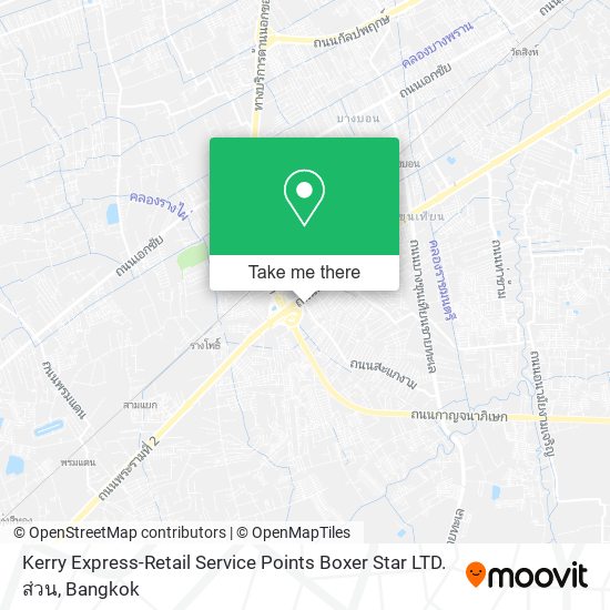 Kerry Express-Retail Service Points Boxer Star LTD. ส่วน map