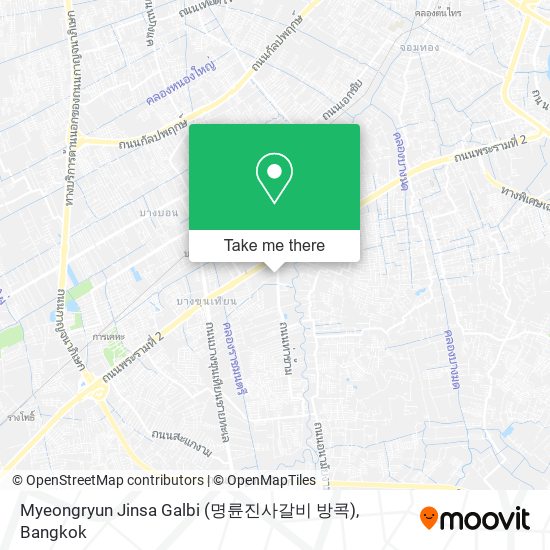 Myeongryun Jinsa Galbi (명륜진사갈비 방콕) map