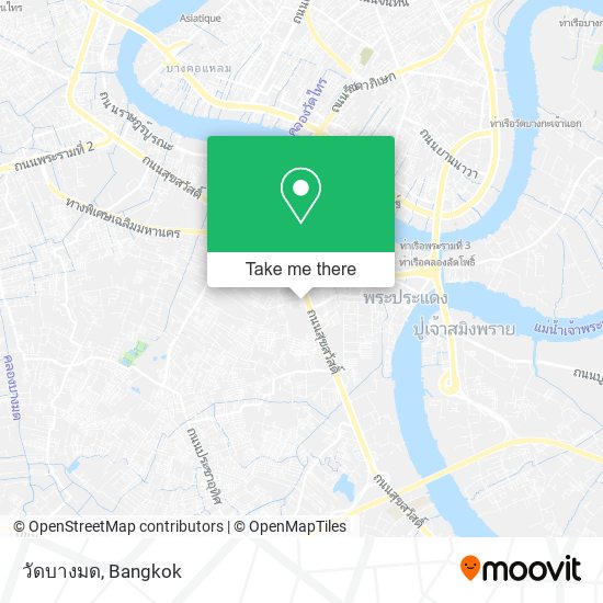 วัดบางมด map