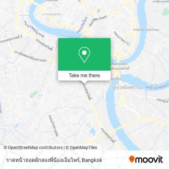 ราดหน้ายอดผักสองพี่น้องเอ็มไพร์ map