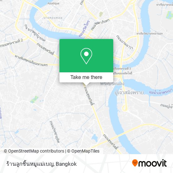 ร้านลูกชิ้นหมูแม่เบญ map
