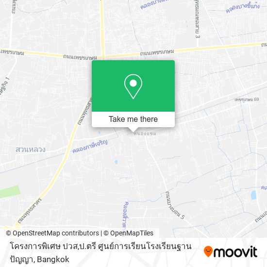 โครงการพิเศษ ปวส,ป.ตรี ศูนย์การเรียนโรงเรียนฐานปัญญา map