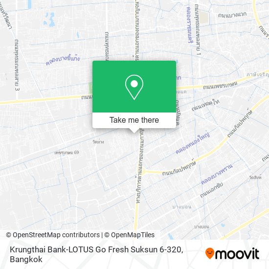 Krungthai Bank-LOTUS Go Fresh Suksun 6-320 map