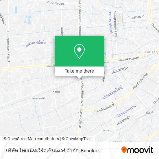 บริษัท ไทยเน็ทเวิร์คเซ็นเตอร์ จํากัด map
