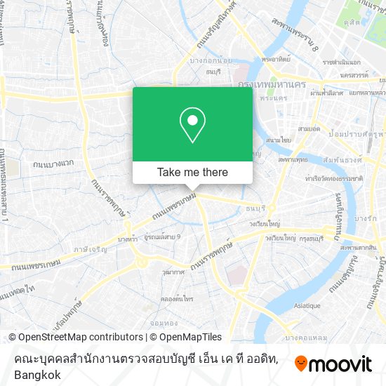 คณะบุคคลสํานักงานตรวจสอบบัญชี เอ็น เค ที ออดิท map