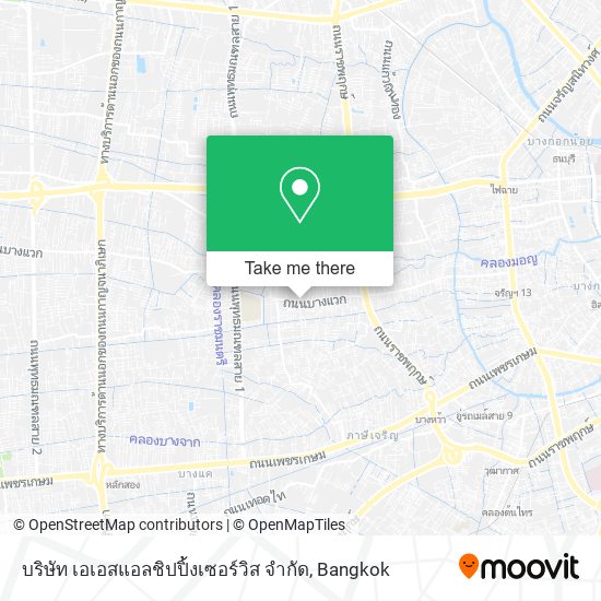 บริษัท เอเอสแอลชิปปิ้งเซอร์วิส จํากัด map