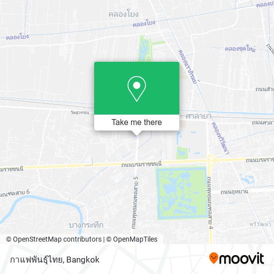 กาแฟพันธุ์ไทย map