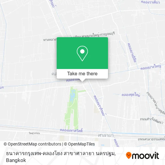 ธนาคารกรุงเทพ-คลองโยง สาขาศาลายา นครปฐม map
