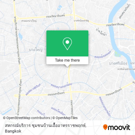 สหกรณ์บริการ ชุมชนบ้านเอื้ออาทรราชพฤกษ์ map