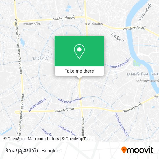 ร้าน บุญส่งผ้าใบ map